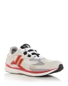 Lanvin Men's Meteor Colorblock Runner Sneakers In White/red