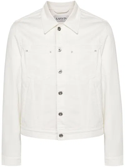 Lanvin Men's Optic White Regular Jacket For Ss24
