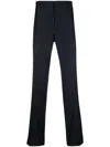 Lanvin Fitted Tailored Trousers In Blue
