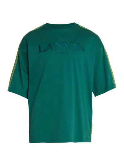 Lanvin Men's Paris Logo Classic T-shirt In Bottle