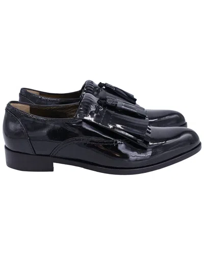 Pre-owned Lanvin Men's Patent Leather Mila Tassel Fringe Loafer (authentic Pre-loved) In Black