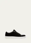 Lanvin Dbb1 Suede Sneakers In Black