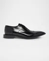 Lanvin Laceless Oxford Shoes In Black