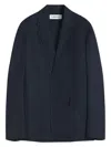 Lanvin Relaxed Outerwear Jacket For Men In Blue