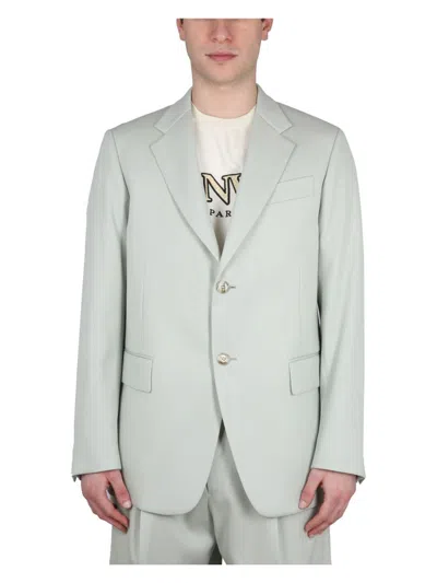LANVIN MEN'S SINGLE-BREASTED BOXY JACKET