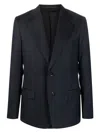 Lanvin Men's Single-breasted Wool Jacket In Blue