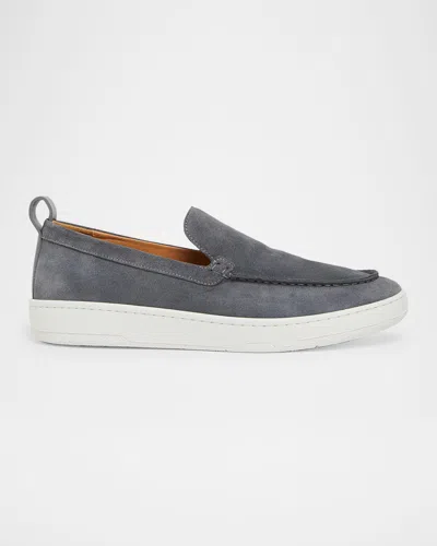 LANVIN MEN'S SUEDE RUBBER-SOLE LOAFERS