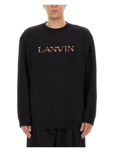 LANVIN MEN'S SWEATSHIRT WITH LOGO