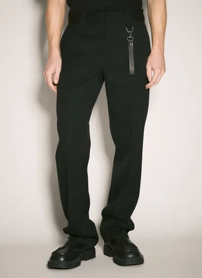 Lanvin Men Tailored Wool Pants In Black