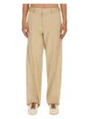 Lanvin Men Twisted Chino Pants In Beige