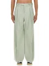 Lanvin Wide Leg Pants In Green