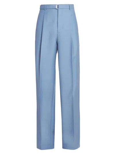 Lanvin Blue Wide-leg Trousers In Light Blue