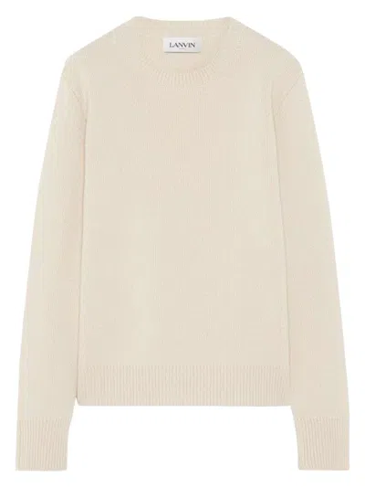 Lanvin Men's Wool And Cashmere Sweater In Cream