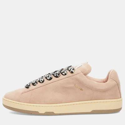 Pre-owned Lanvin Mens Curb Lite Sneaker In Pale Pink Size 39