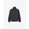 Lanvin Mens Navy Blue Stand-collar Regular-fit Shell Jacket In Navy Blue