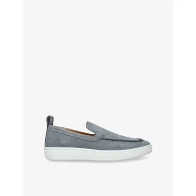 Lanvin Mens Grey/dark Suede Slipper Shoes Eur 42 / 8 Uk