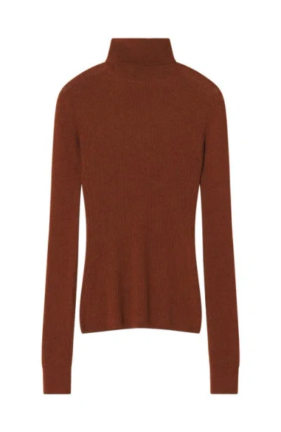 LANVIN LANVIN MERINO WOOL AND SILK TURTLENECK SWEATER
