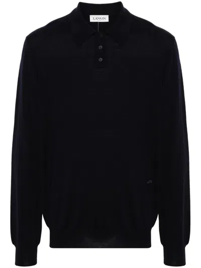 Lanvin Merinos Polo Clothing In 277 Thunder