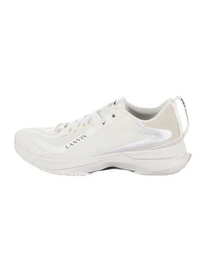 Pre-owned Lanvin Mesh Athletic Sneakers In White