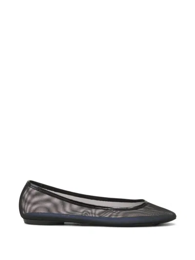 Lanvin Mesh Ballet Flats In Black