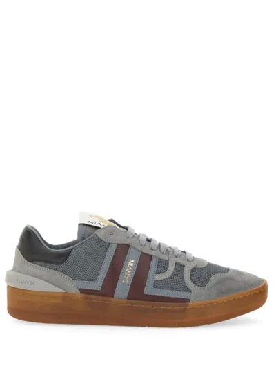 LANVIN MESH, SUEDE AND NAPPA LEATHER SNEAKER