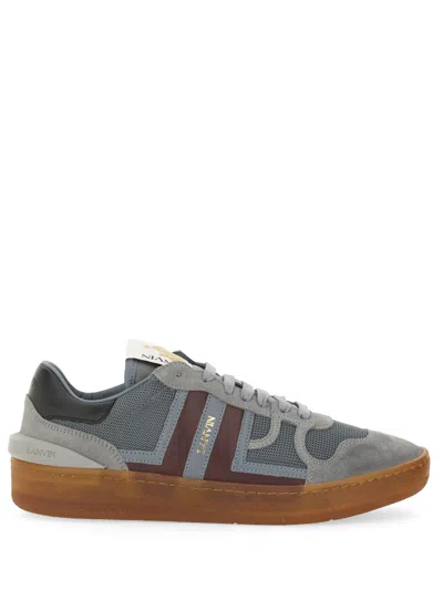 LANVIN MESH, SUEDE AND NAPPA LEATHER SNEAKER