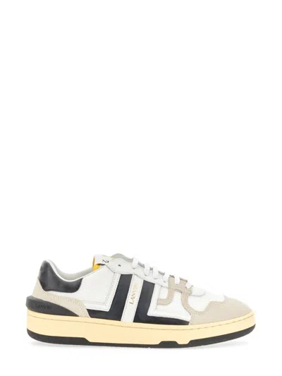 LANVIN MESH, SUEDE AND NAPPA LEATHER SNEAKER