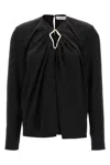 Lanvin Metallic Detail Blouse In Black