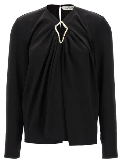 LANVIN LANVIN METALLIC DETAIL BLOUSE