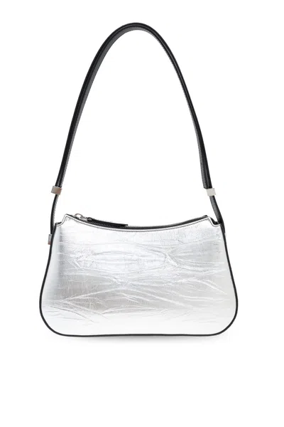 LANVIN METALLIC ZIPPED SHOULDER BAG