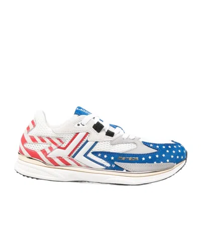 Lanvin Metero Runner Sneakers In White