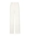 Lanvin Mid-rise Straight-leg Trousers In White
