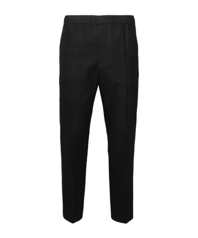 Lanvin Mid-rise Tapered Trousers In 10