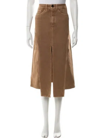 Pre-owned Lanvin Midi Length Skirt In Neutral