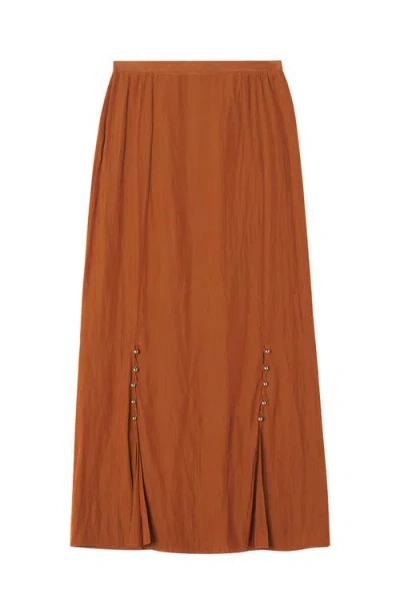 LANVIN LANVIN MIDI SKIRT IN CHARMEUSE