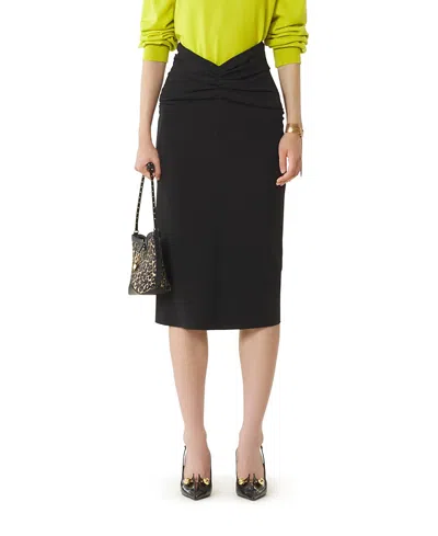 Lanvin Midi Skirt In Jersey In Black