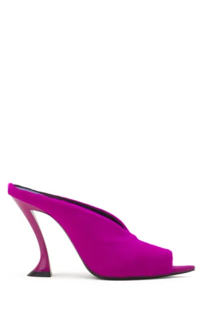Lanvin Midnight Step Mule In Pony In Black