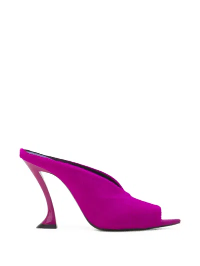 Lanvin Midnight Step Mule In Pony In Black