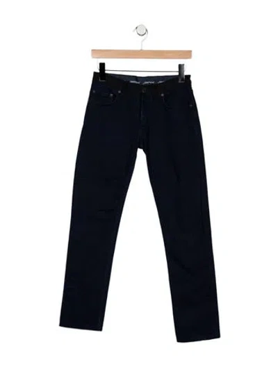 Pre-owned Lanvin Mid-rise Straight Leg Jeans In Blue