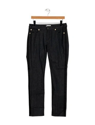 Pre-owned Lanvin Mid-rise Straight Leg Jeans In Multi