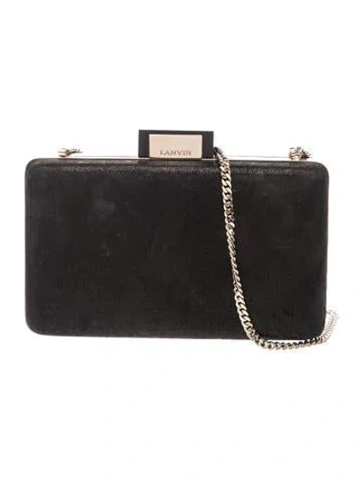 Pre-owned Lanvin Minaudière Vintage In Black