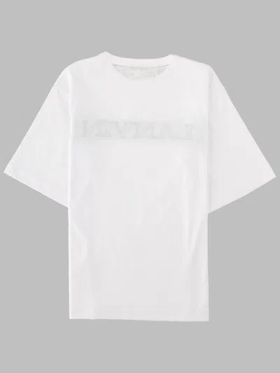 Lanvin Mini Cotton Tee For Kids In White