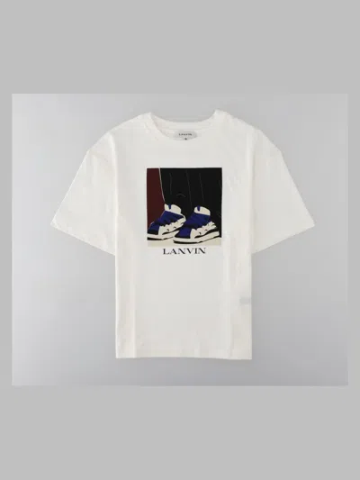 Lanvin Mini Cotton T-shirt In White