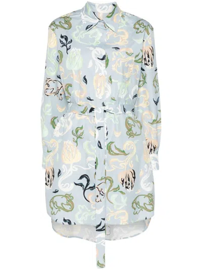 LANVIN LANVIN MINI DRESS ABSTRACT PATTERN