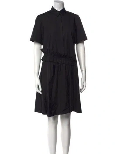 Pre-owned Lanvin Mini Dress In Black