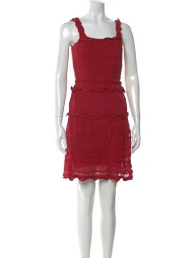 Pre-owned Lanvin `\ Mini Dress In Red