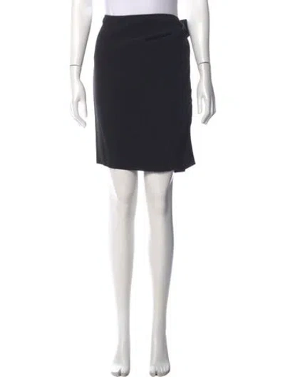 Pre-owned Lanvin Mini Skirt In Black