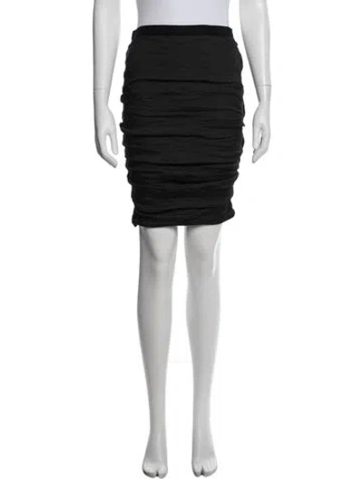 Pre-owned Lanvin Mini Skirt In Black