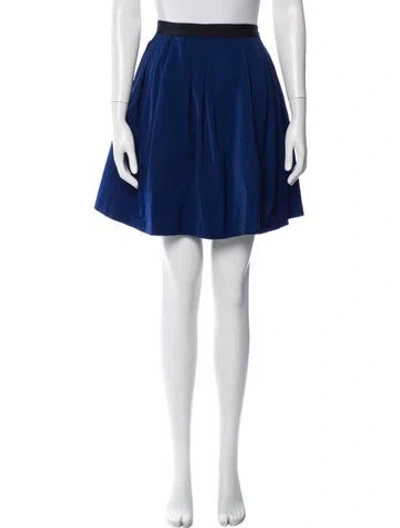 Pre-owned Lanvin Mini Skirt In Blue