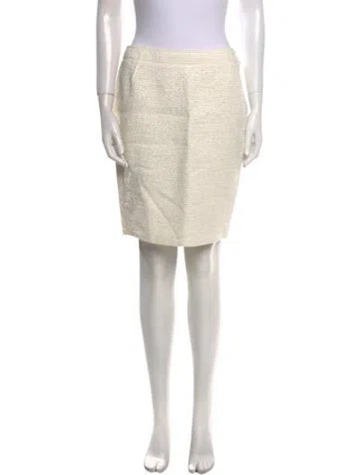 Pre-owned Lanvin Mini Skirt In Neutral